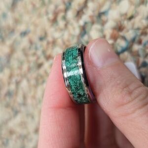 Handcrafted Acrylic Ring Size 8 New